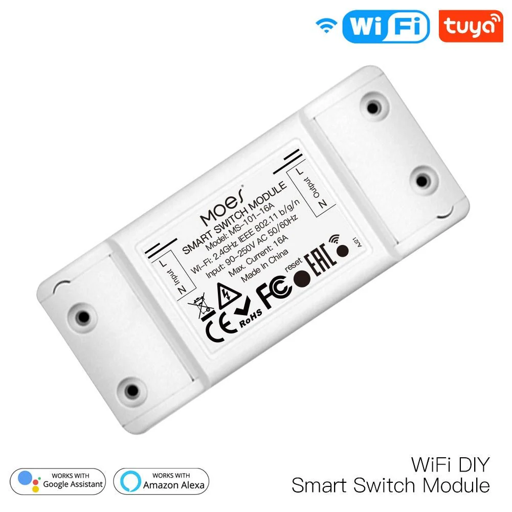 WiFi DIY Smart Switch Electric Current Voltage Power Monitor Universal Module 16A 8