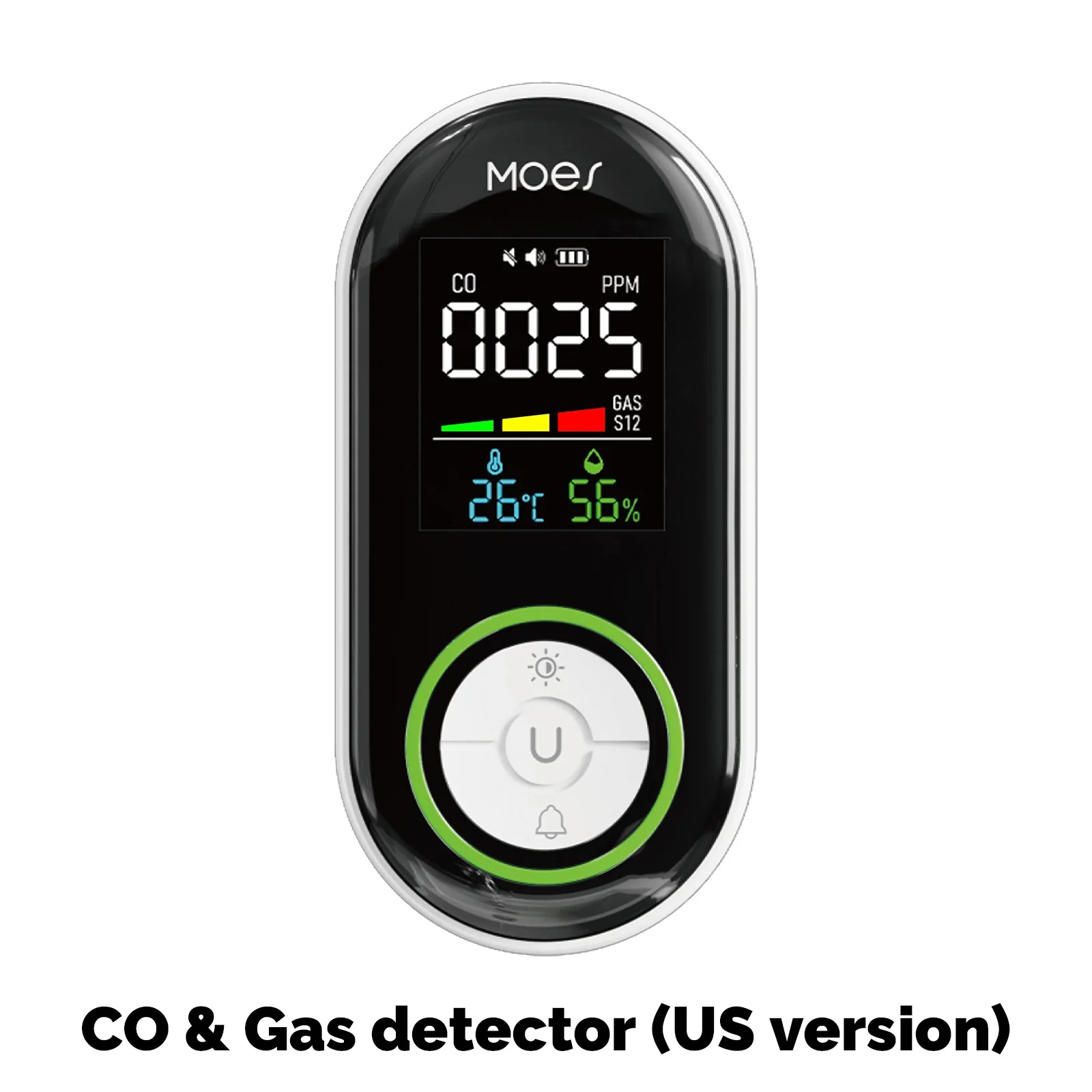 2nd Gen 4-in-1 Plug-in CO & Natural Gas Detector with LCD Display, Temp Humidity Monitor, Battery Backup(Non-Smart) 7
