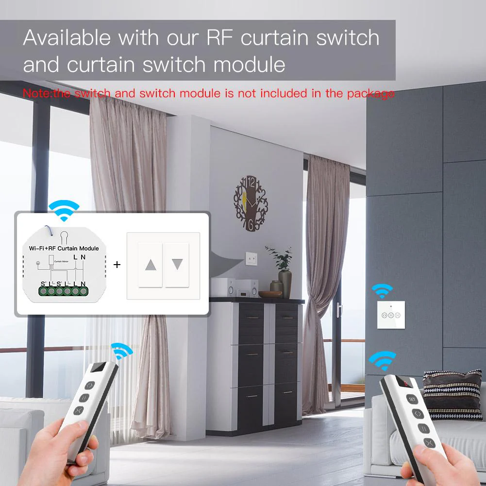 Smart RF433 Transmitter Remote for Curtain 5