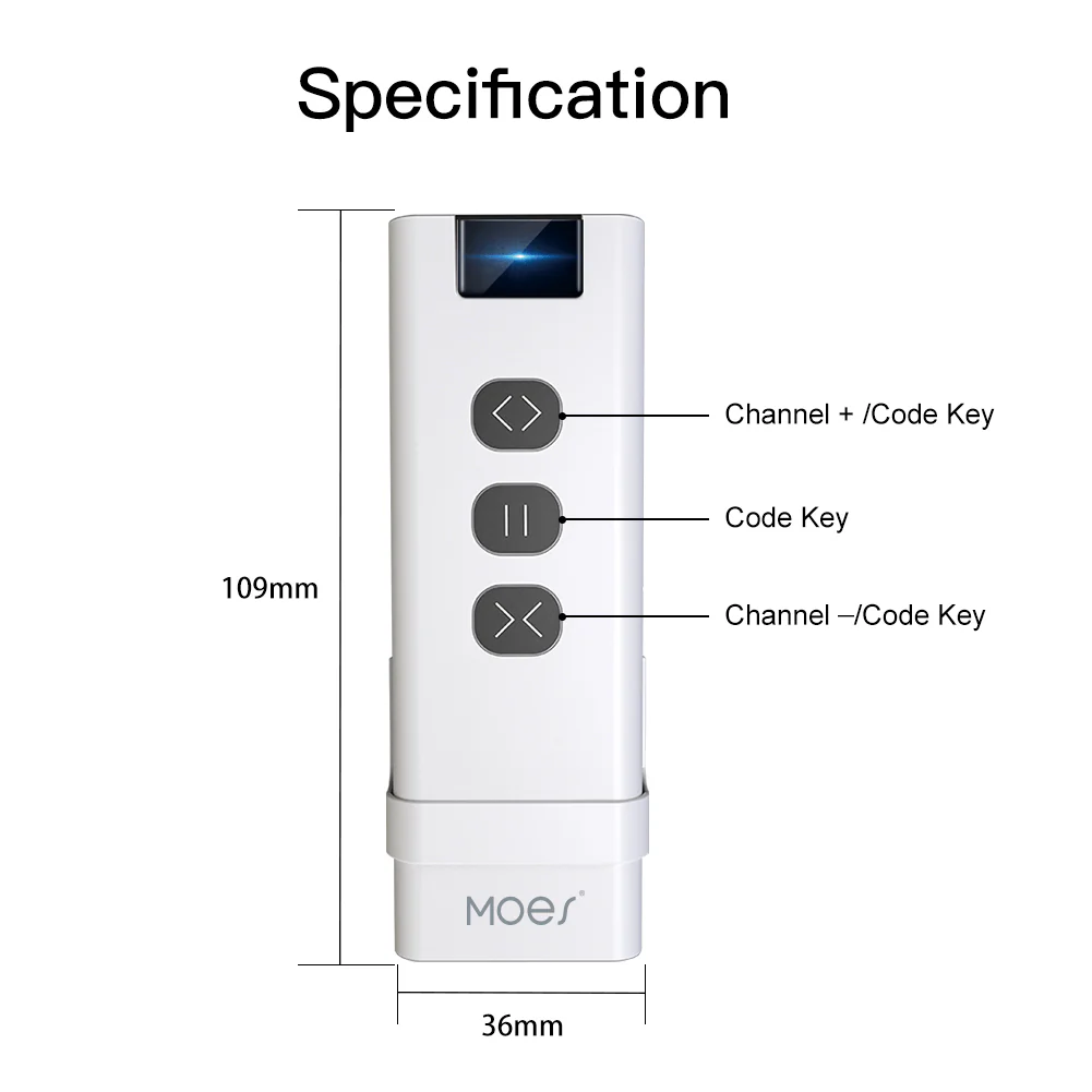 Smart RF433 Transmitter Remote for Curtain 7