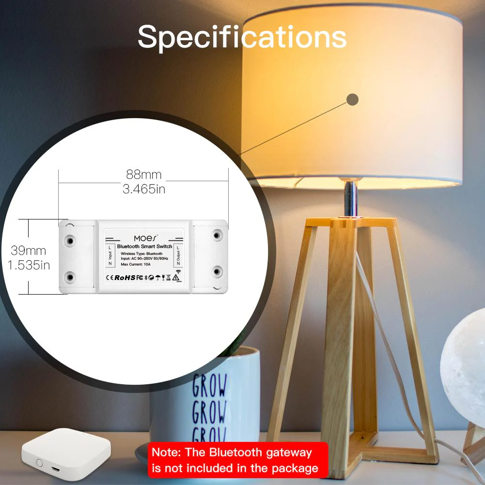 Bluetooth Smart Switch Relay Module Single Point Control Breaker Repeater 7