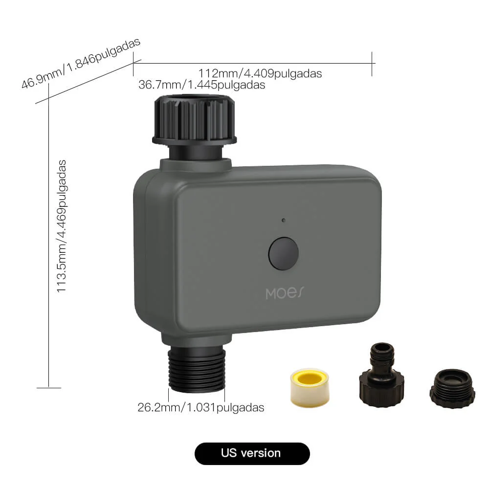 BLE Smart Sprinkler Water Timer with Rain Delay Filter Washer Programmable Irrigation Timer 10