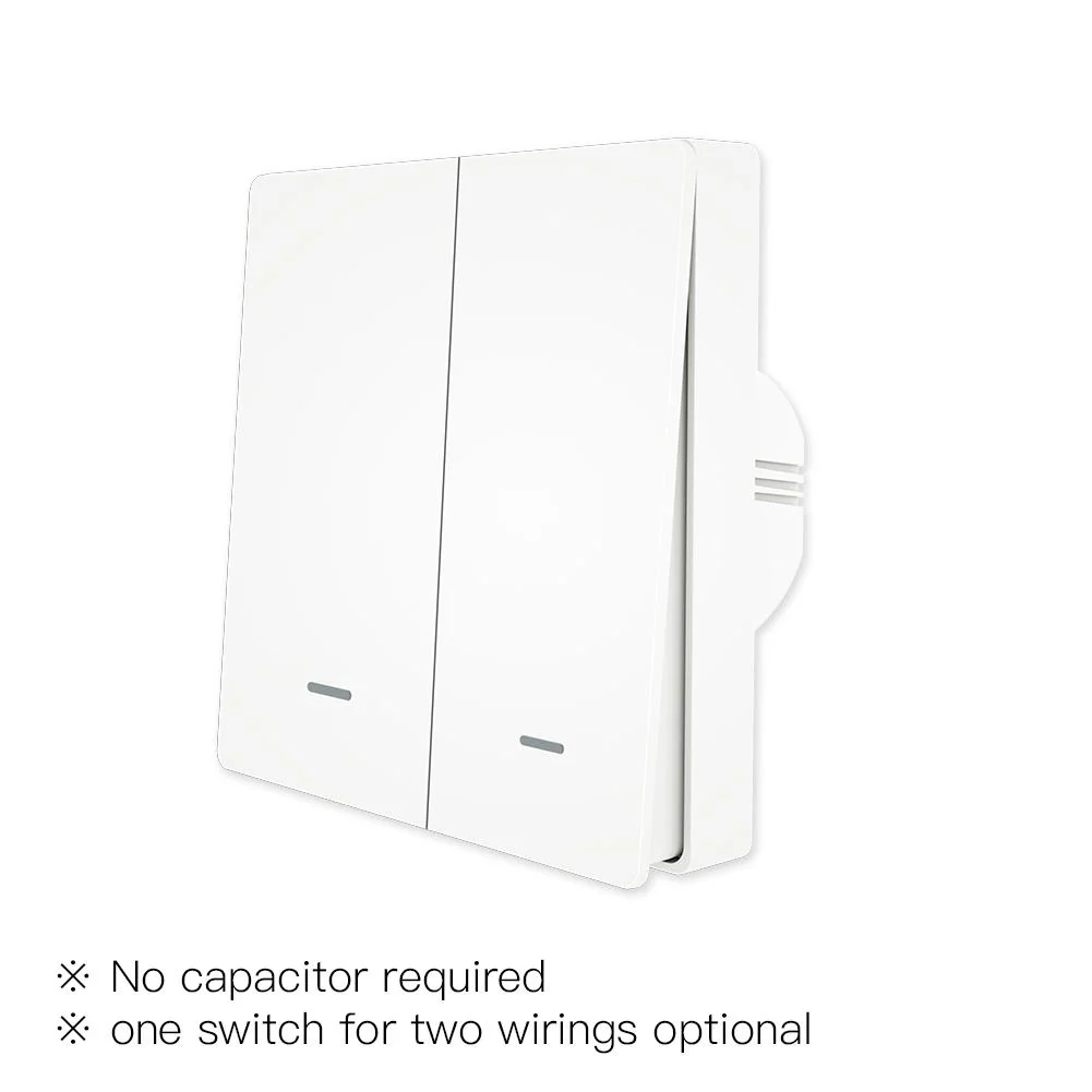 ZigBee 1/2/3 Gang Smart Push Button Light Switch Multi-Control Neutral Wire Optional EU 2