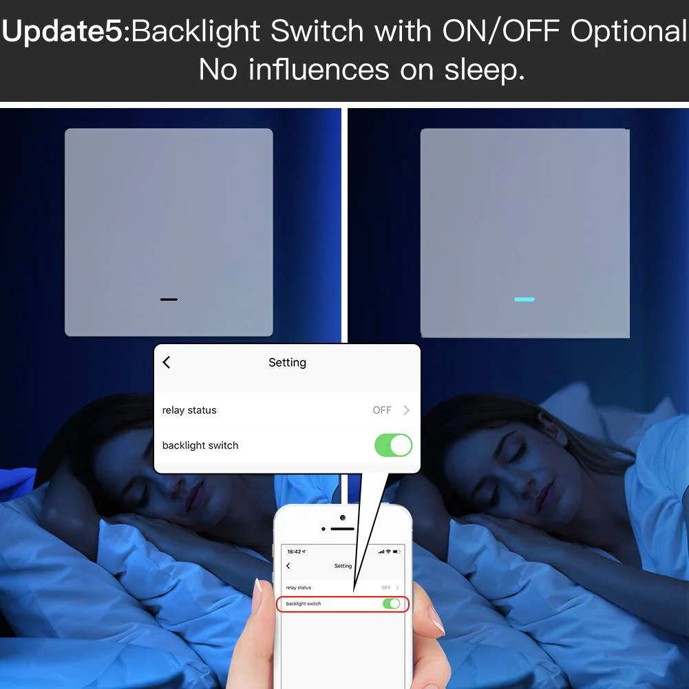 ZigBee 1/2/3 Gang Smart Push Button Light Switch Multi-Control Neutral Wire Optional EU 6