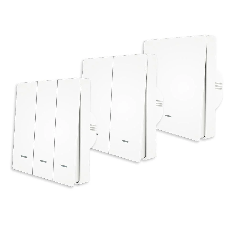 ZigBee 1/2/3 Gang Smart Push Button Light Switch Multi-Control Neutral Wire Optional EU 11