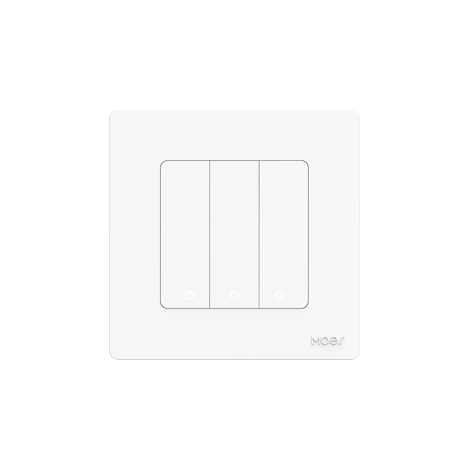 MOES 2nd Star Ring Smart ZigBee3.0 Push Button Light Switch Embedded Touch Switch EU 12