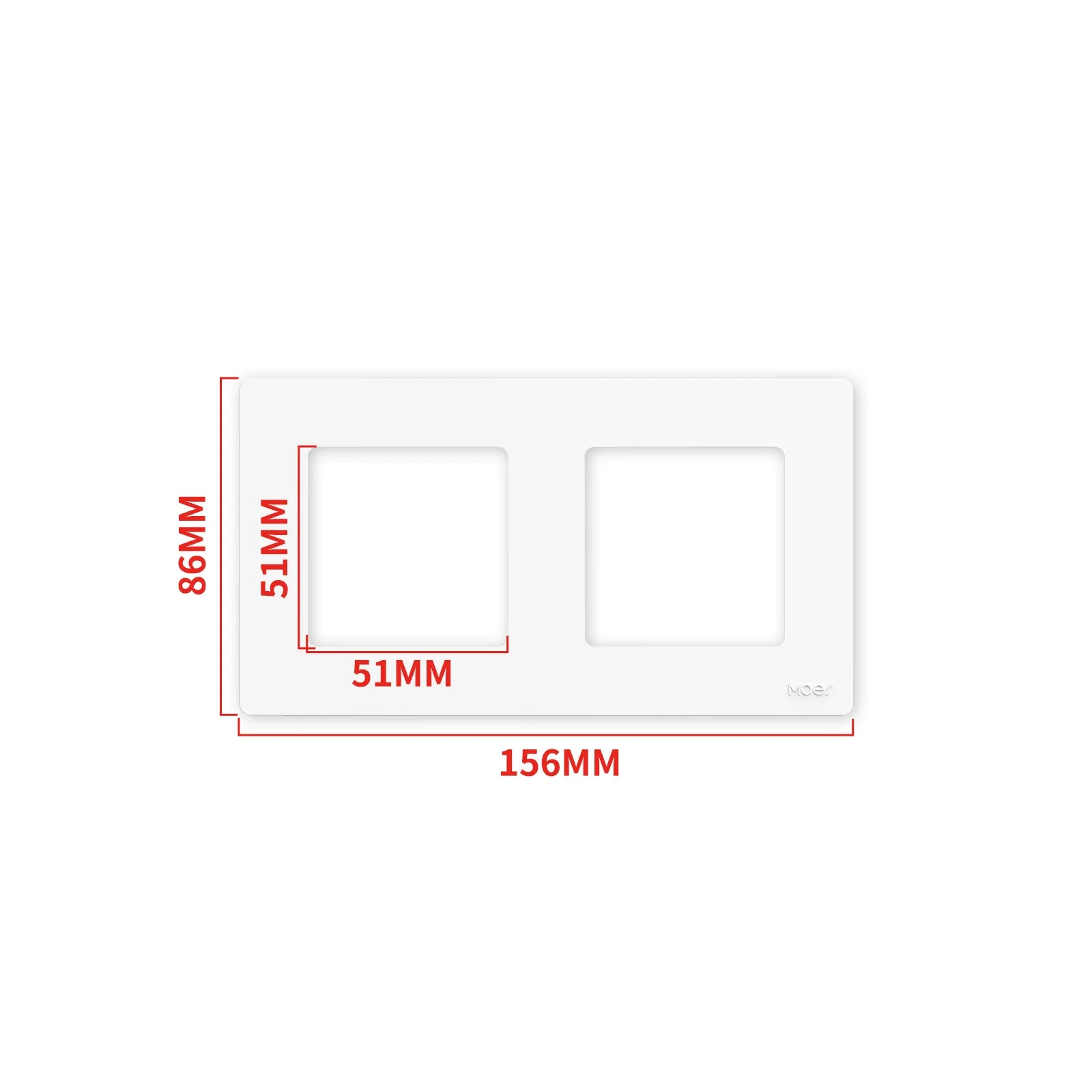 MOES 2nd Star Ring Smart ZigBee3.0 Push Button Light Switch Embedded Touch Switch EU 17