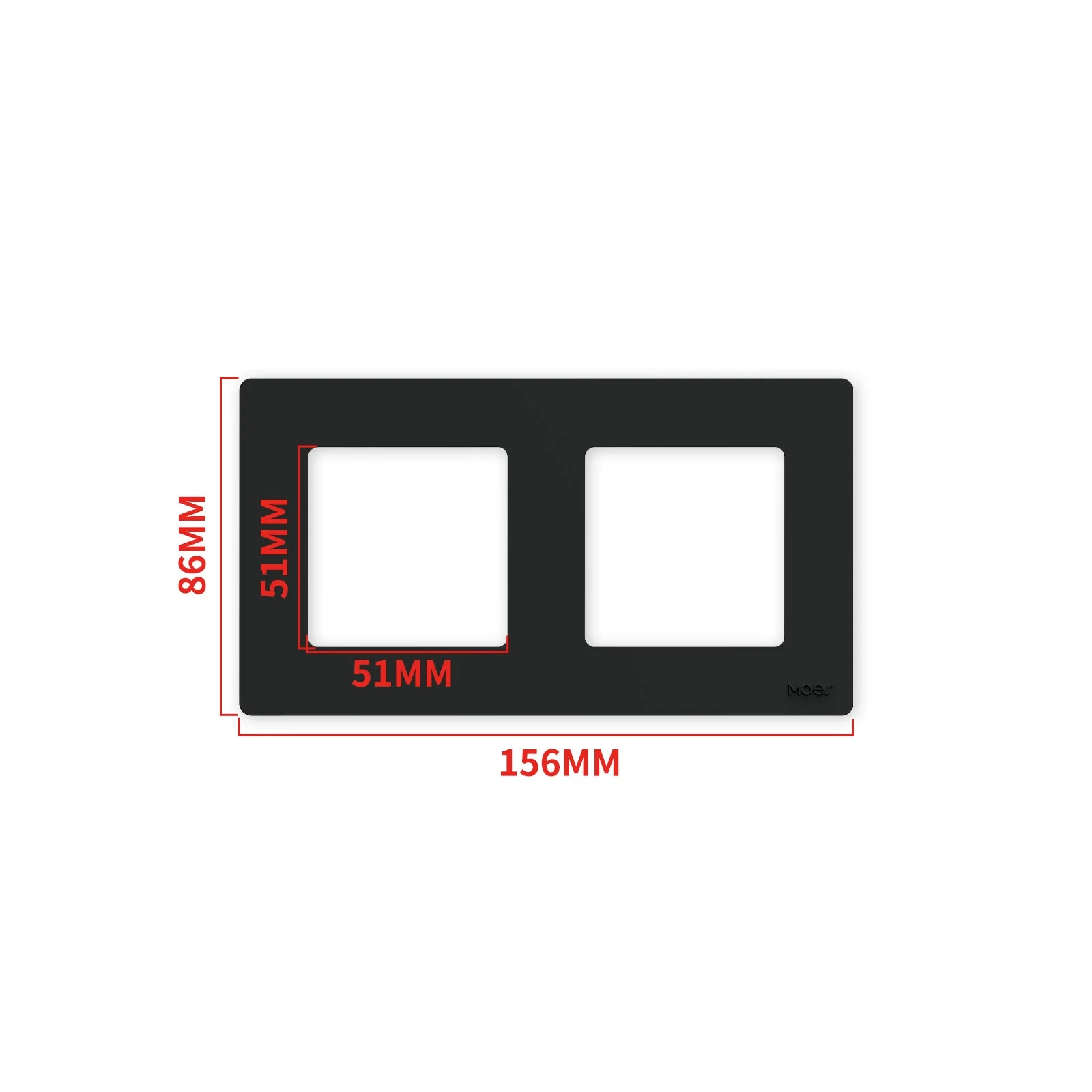 MOES 2nd Star Ring Smart ZigBee3.0 Push Button Light Switch Embedded Touch Switch EU 20