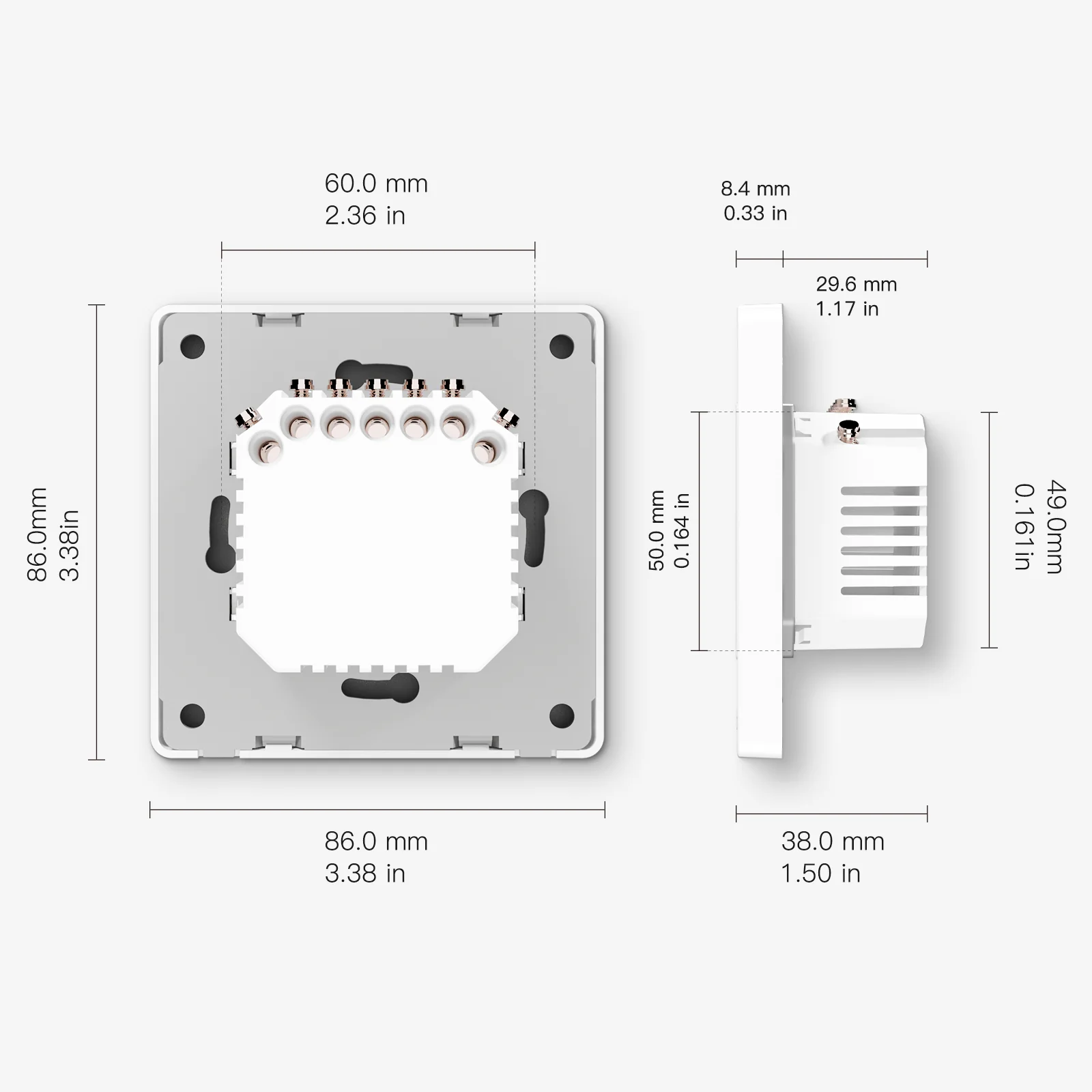 MOES New Star Ring Smart ZigBee3.0 Push Button Switch Embedded Light Touch Switch/ Scene Switch 7