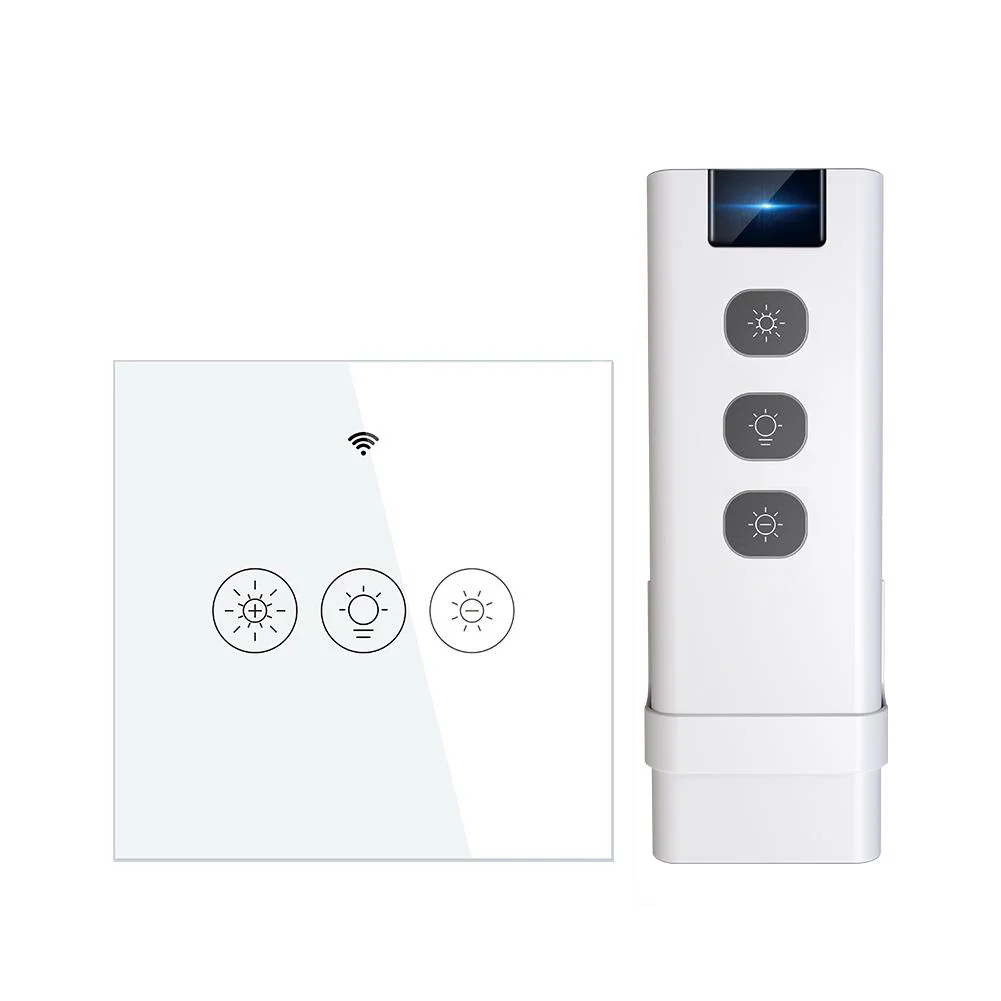 WiFi Smart Light Dimmer Switch RF433 Glass Touch Switch EU 7