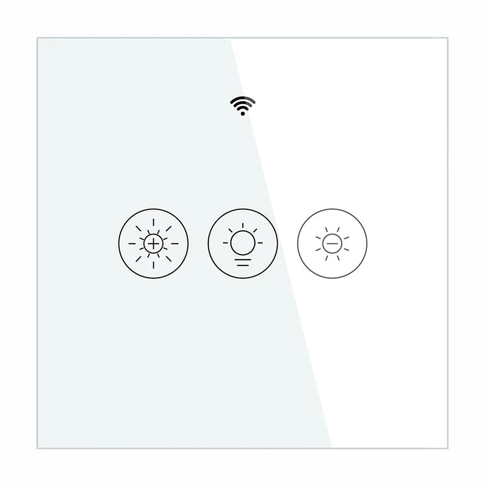 WiFi Smart Light Dimmer Switch RF433 Glass Touch Switch EU 8