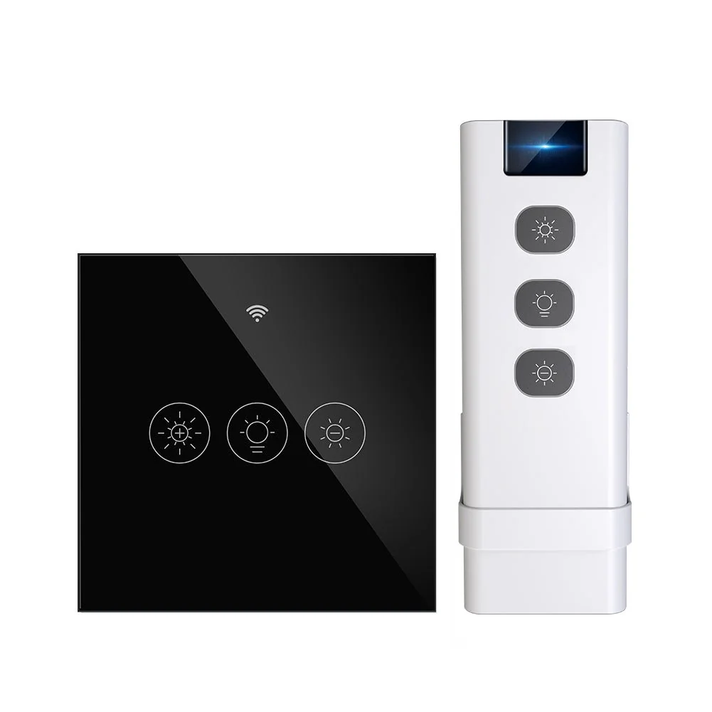 WiFi Smart Light Dimmer Switch RF433 Glass Touch Switch EU 11