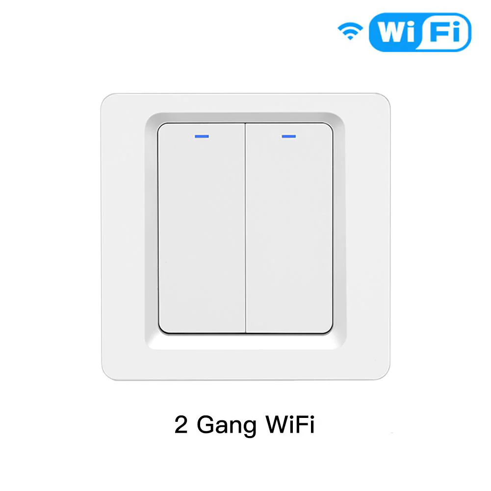WiFi Smart Light Push Button Switch Neutral Wire Optional Capacitor required 220-240V EU 10