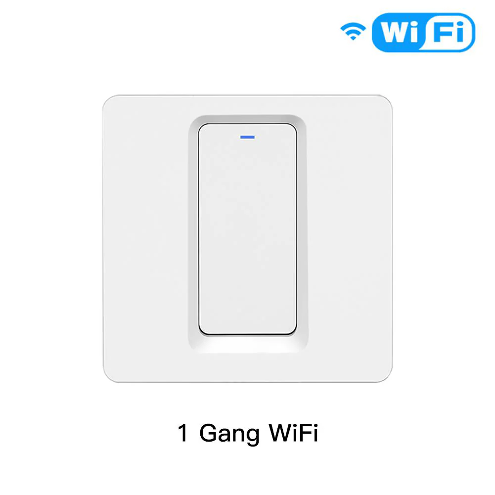WiFi Smart Light Push Button Switch Neutral Wire Optional Capacitor required 220-240V EU 11