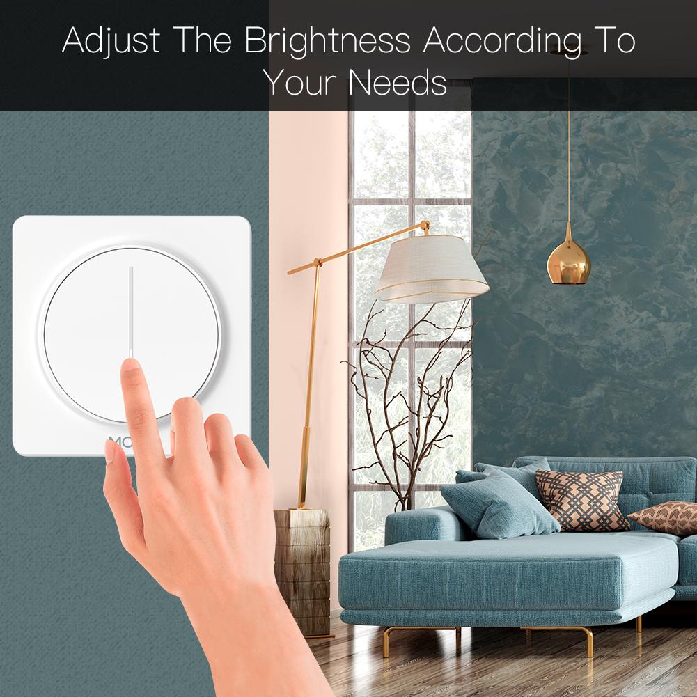 WiFi Smart Light Dimmer Touch Switch Timer Brightness Memory EU 2