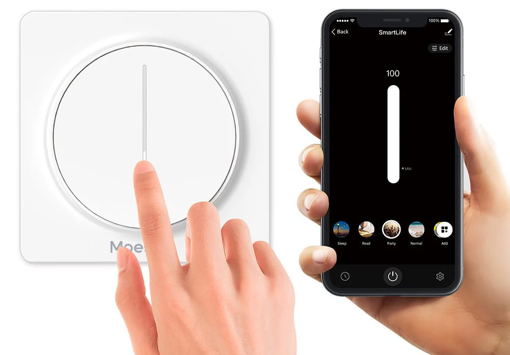WiFi Smart Light Dimmer Touch Switch Timer Brightness Memory EU 8