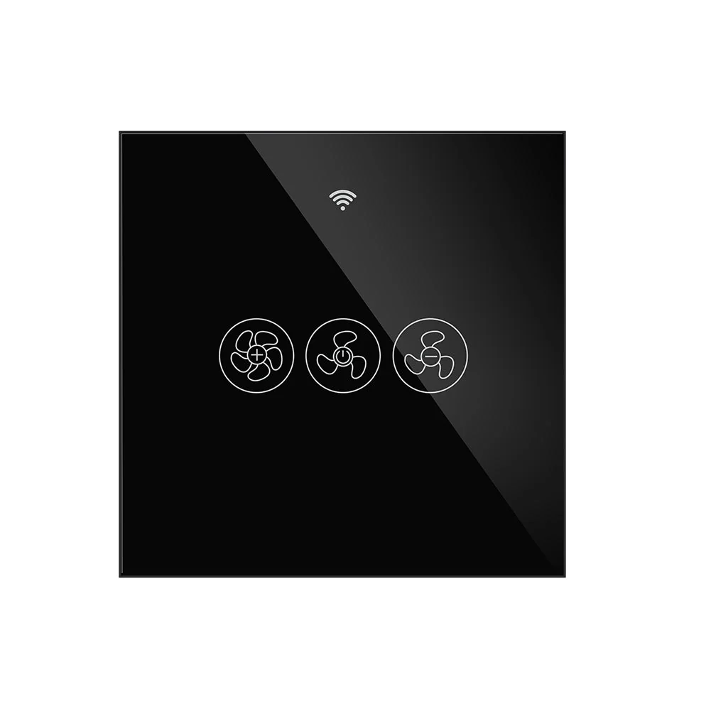 WiFi RF433 Smart Ceiling Fan Touch Switch Single Pole Neutral Wire Required EU 9