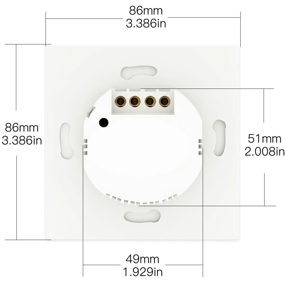 WiFi RF433 Smart Light 2 Way Multi-control Push Button Switch Neutral Wire EU 9