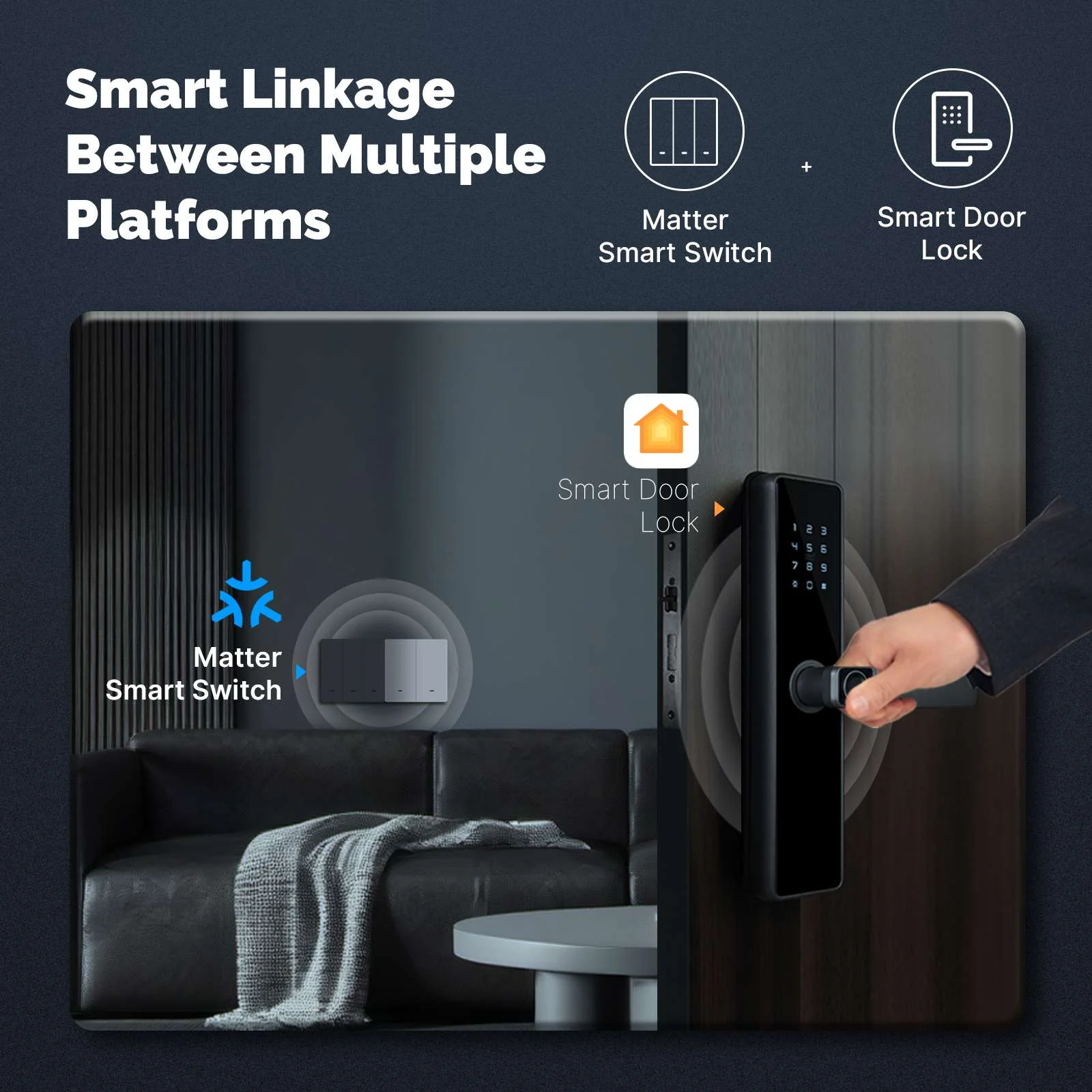 Matter WiFi Smart Push Button Light Switch App Control Neutral Wire Required EU Version 6