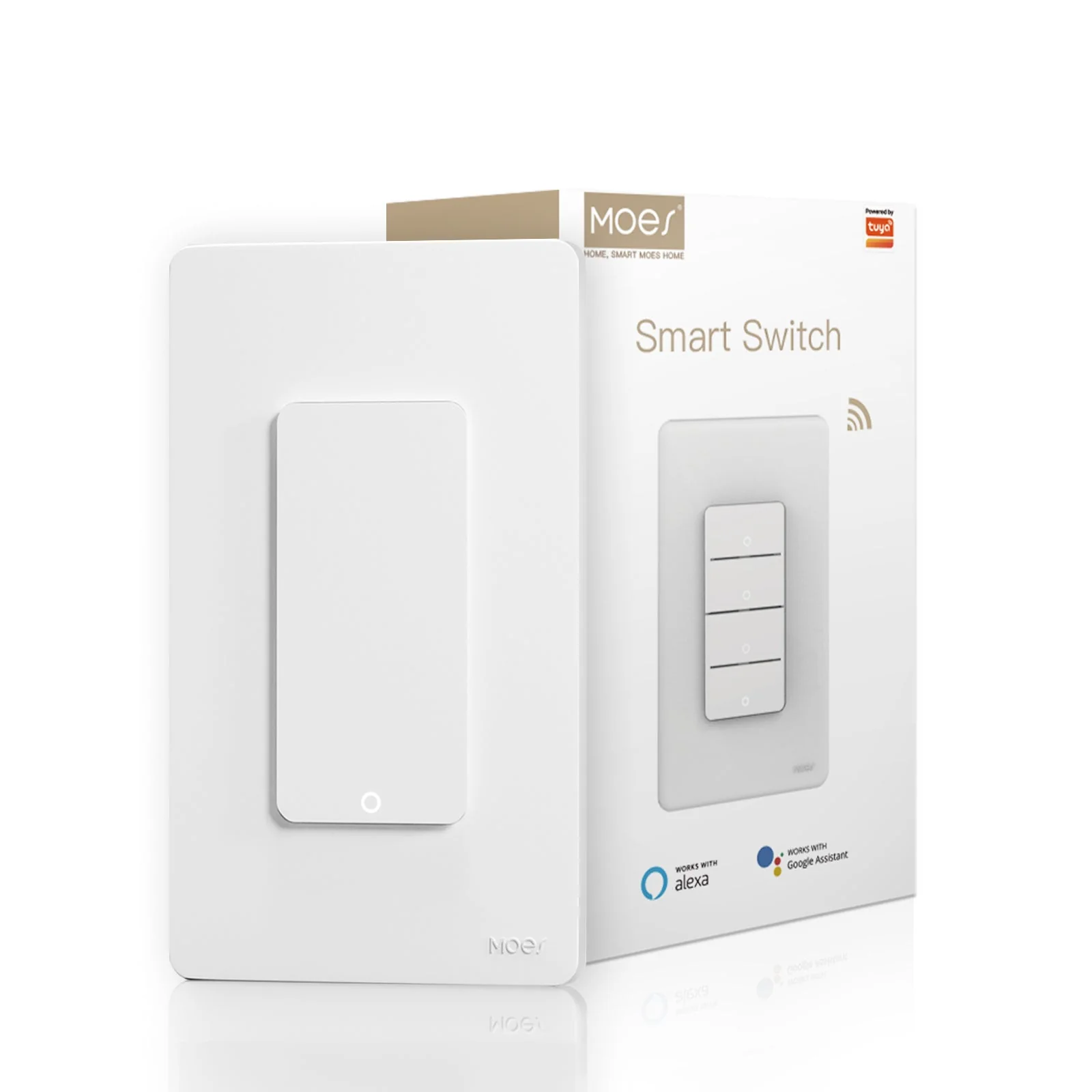 WiFi 1/2/3/4 Gang Smart Light Switch, Alexa Google APP Remote Light Switching 7