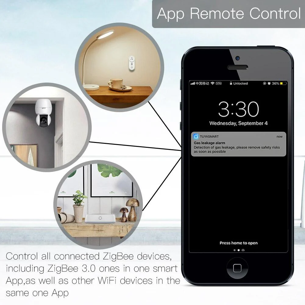 Tuya ZigBee Smart Gateway Hub Smart Home Automation for All Tuya ZigBee3.0 Smart Products 3