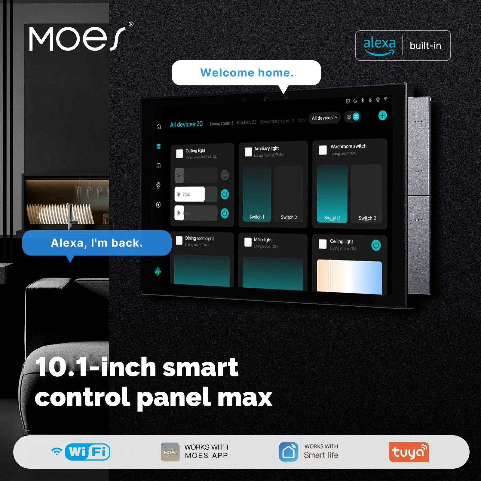 Tuya 10.1-Inch Smart Control Panel Max with Ble/Zigbee Gateway 2