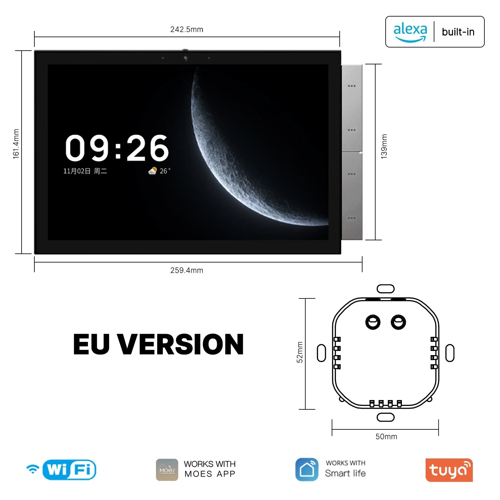 Tuya 10.1-Inch Smart Control Panel Max with Ble/Zigbee Gateway 8