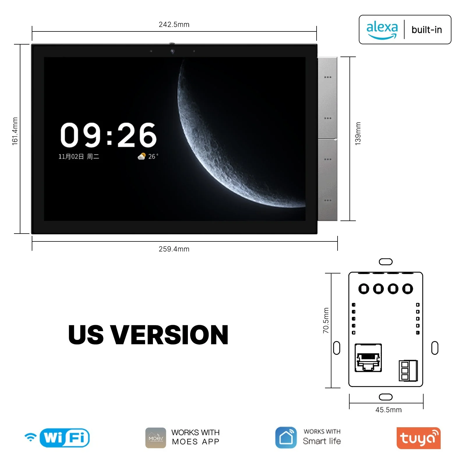 Tuya 10.1-Inch Smart Control Panel Max with Ble/Zigbee Gateway 9