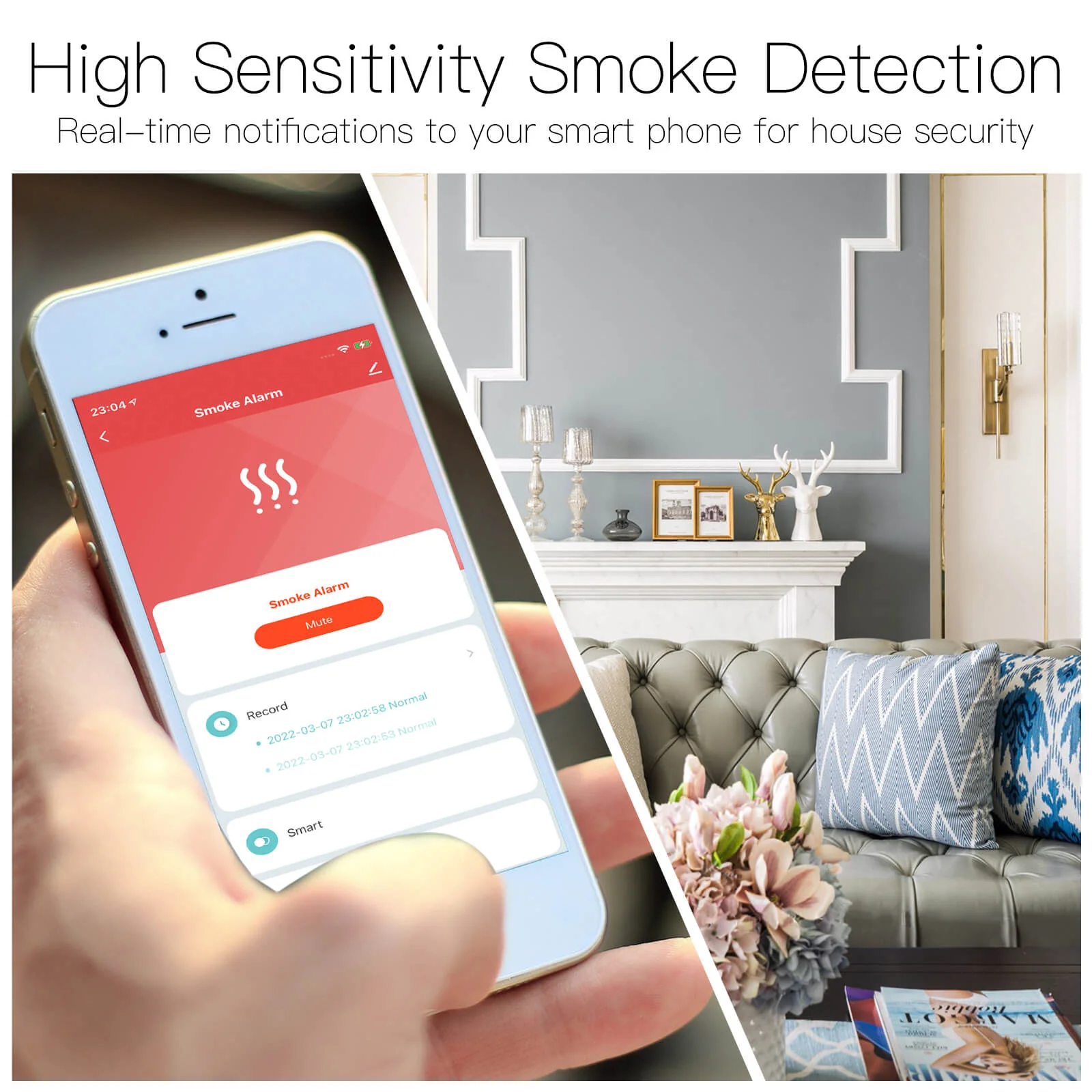 MOES ZigBee Smart Smoke Fire Detector Sensor 5