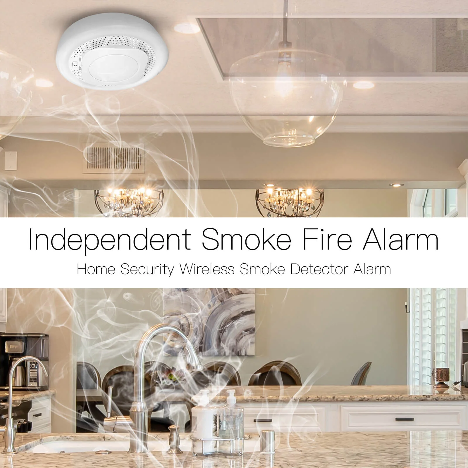 MOES ZigBee Smart Smoke Fire Detector Sensor 6
