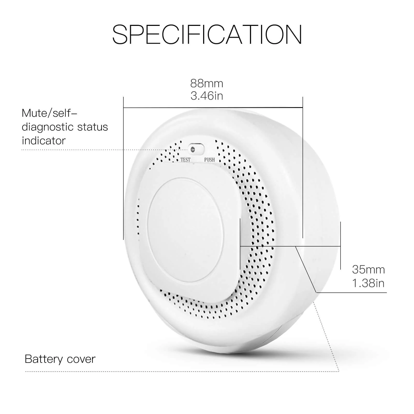 MOES ZigBee Smart Smoke Fire Detector Sensor 7