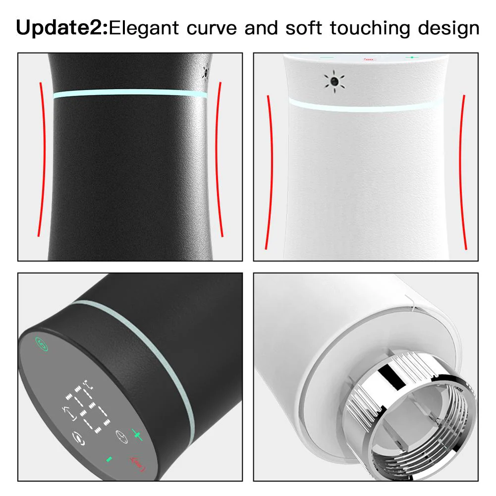 MOES ZigBee Smart Radiator Valves Tuya Save Energy Black White TRV BRT 100 Mini Soft Touching Thermostatic Valve 5