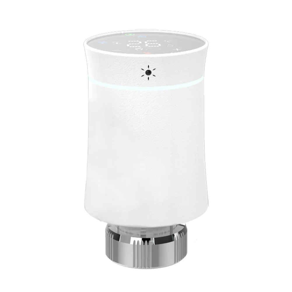 MOES ZigBee Smart Radiator Valves Tuya Save Energy Black White TRV BRT 100 Mini Soft Touching Thermostatic Valve 9