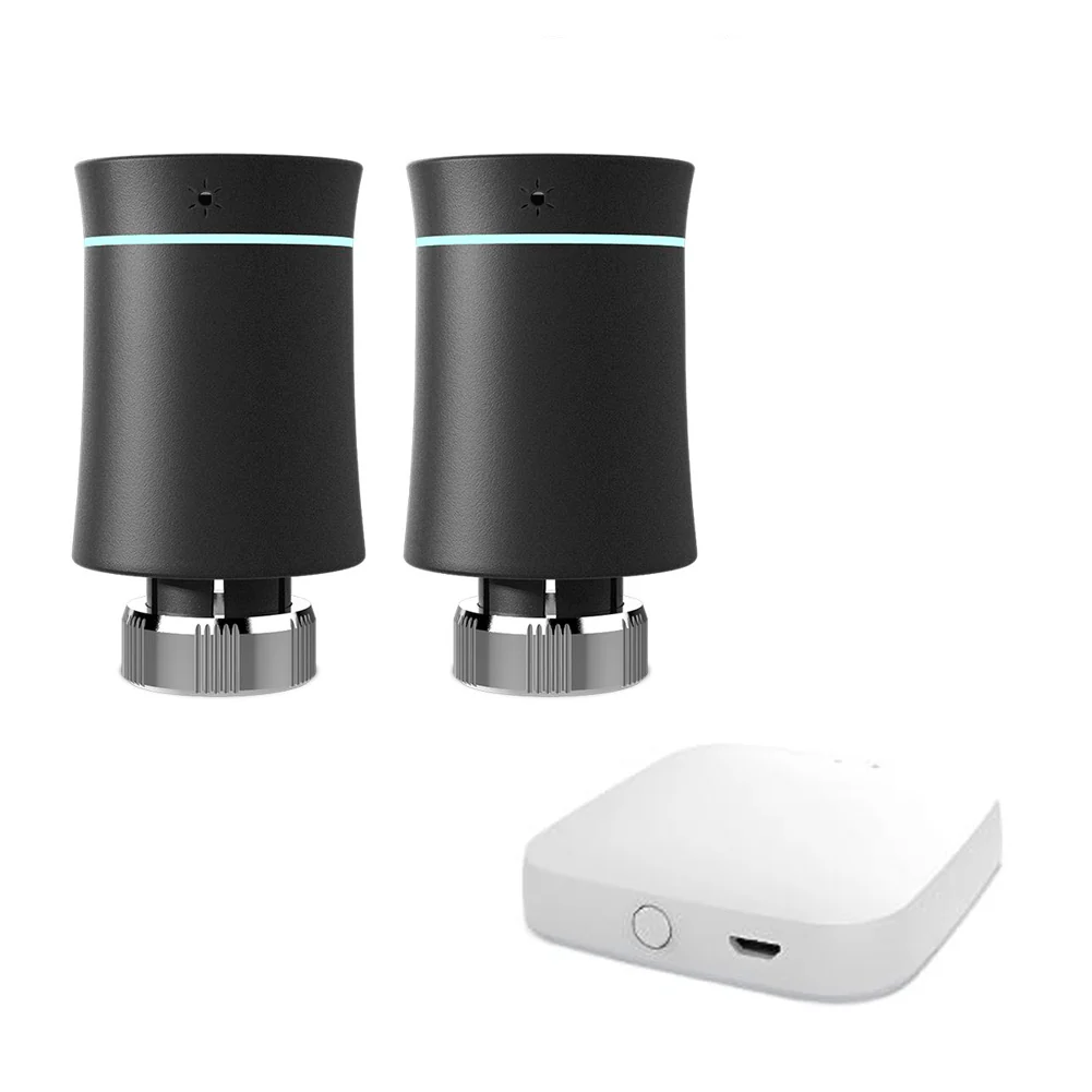 MOES ZigBee Smart Radiator Valves Tuya Save Energy Black White TRV BRT 100 Mini Soft Touching Thermostatic Valve 14