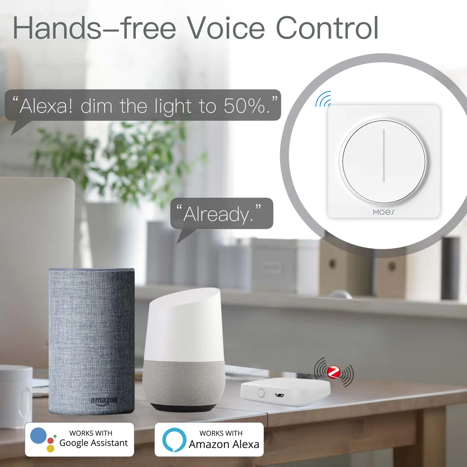 ZigBee Smart Light Dimmer Touch Switch Single Pole Neutral Wire Required EU 3