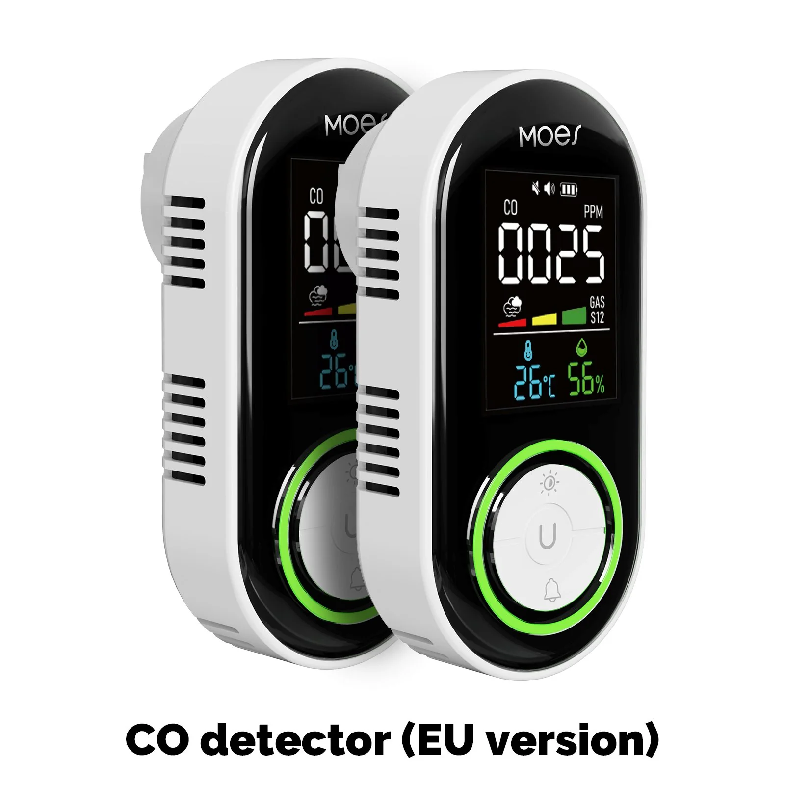 2nd Gen Plug-in Carbon Monoxide Detector with LED Display, Battery Backup 3-in-1 CO Sensor Temperature & Humidity(Non-Smart) 11