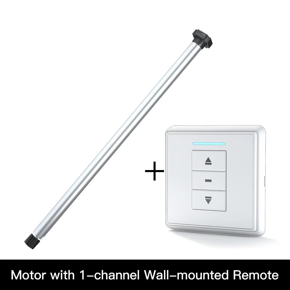 Rechargeable Tubular Roller Blind Motor RF433 Remote Control 10