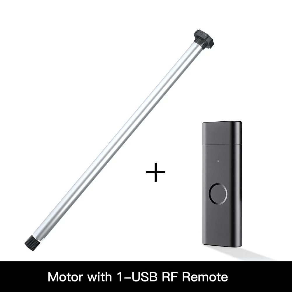 Rechargeable Tubular Roller Blind Motor RF433 Remote Control 16