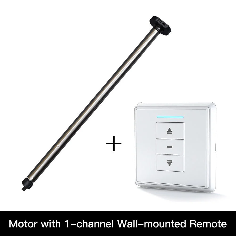 Rechargeable Tubular Roller Blind Motor RF433 Remote Control 21