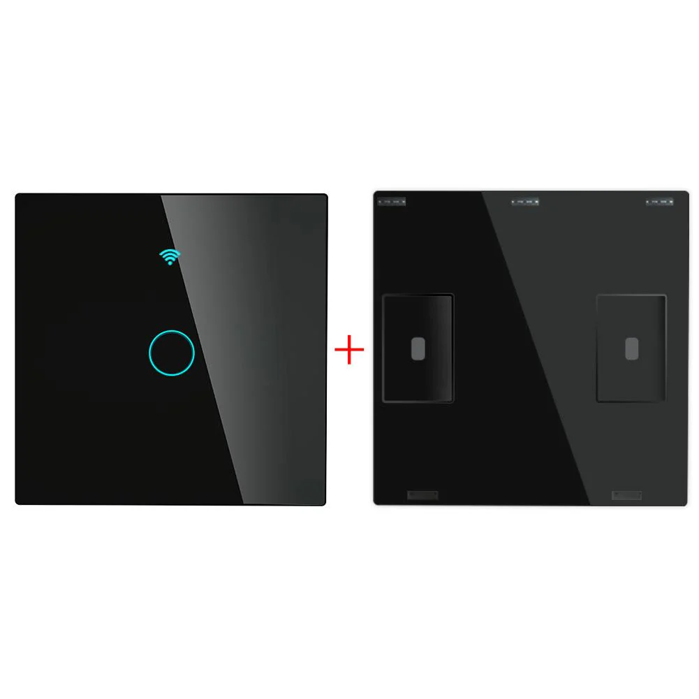 RF433 Smart Wirelesss Wall Glass Panel Transmitter Touch Switch Multi-control Remote EU 8