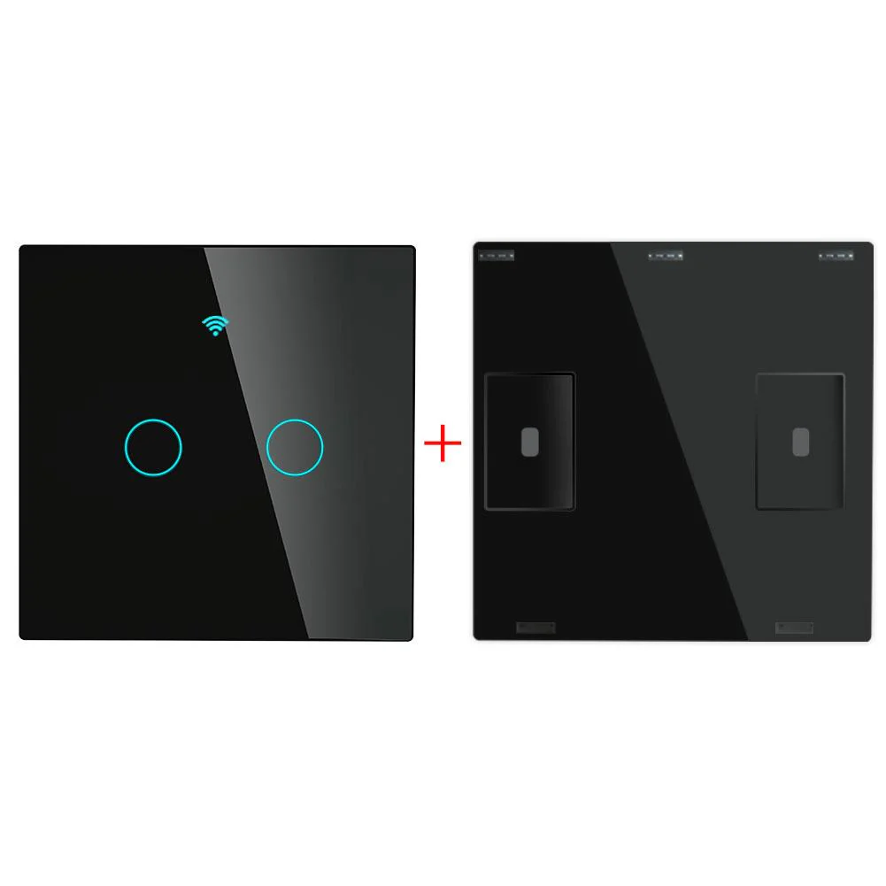 RF433 Smart Wirelesss Wall Glass Panel Transmitter Touch Switch Multi-control Remote EU 9
