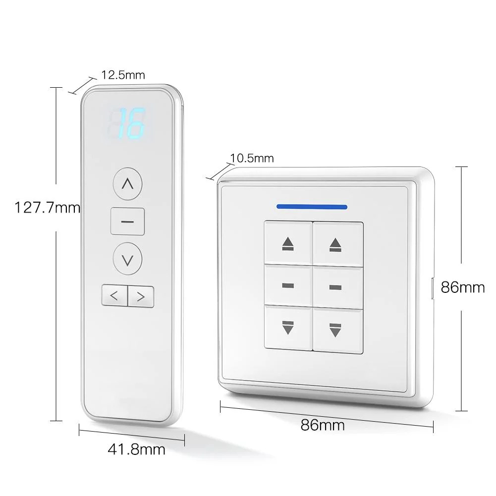 RF433 Remote Emitter For Controlling WiFi /ZigBee Curtain Motor 6