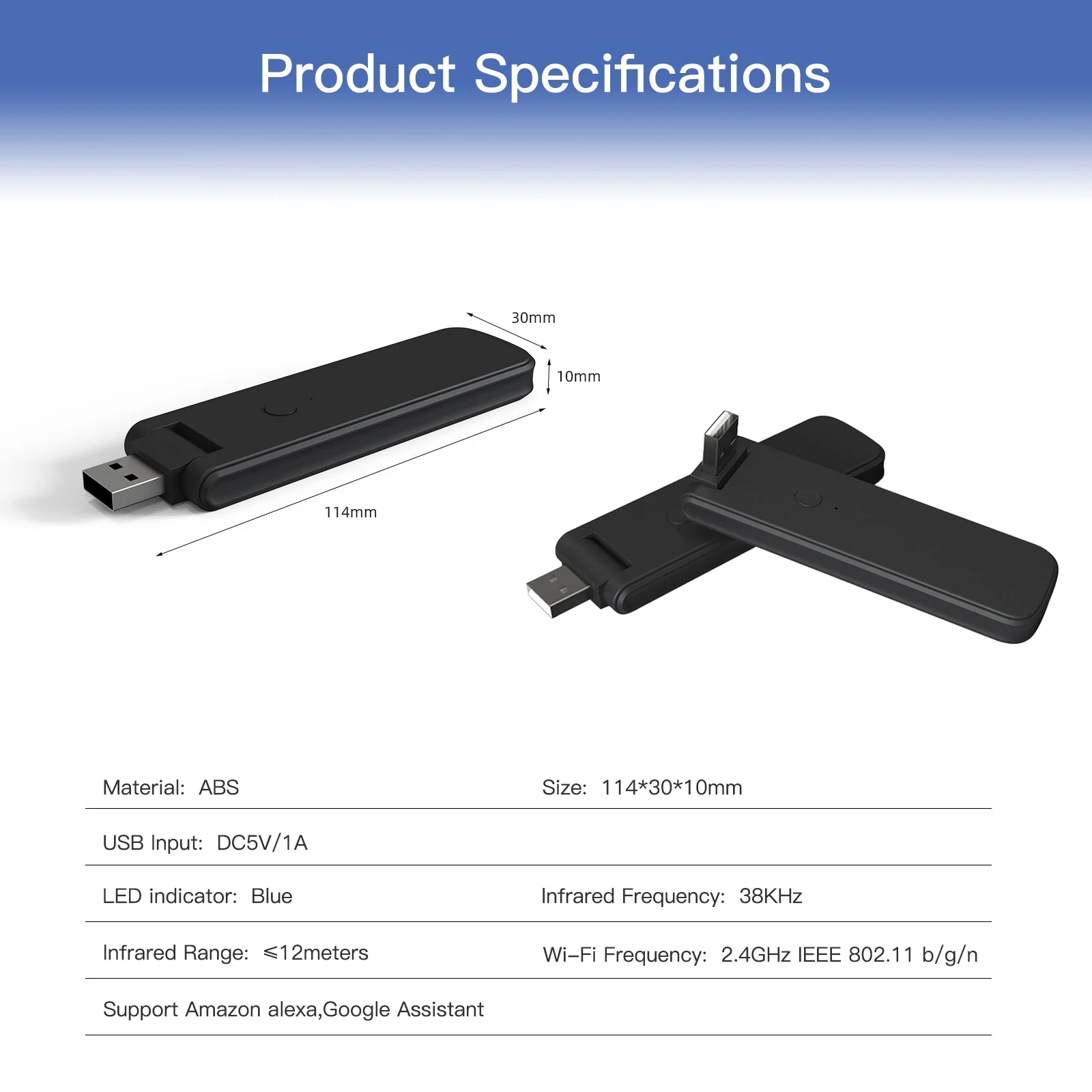 MOES WiFi USB Smart IR RF Wireless Universal Remote Controller 3