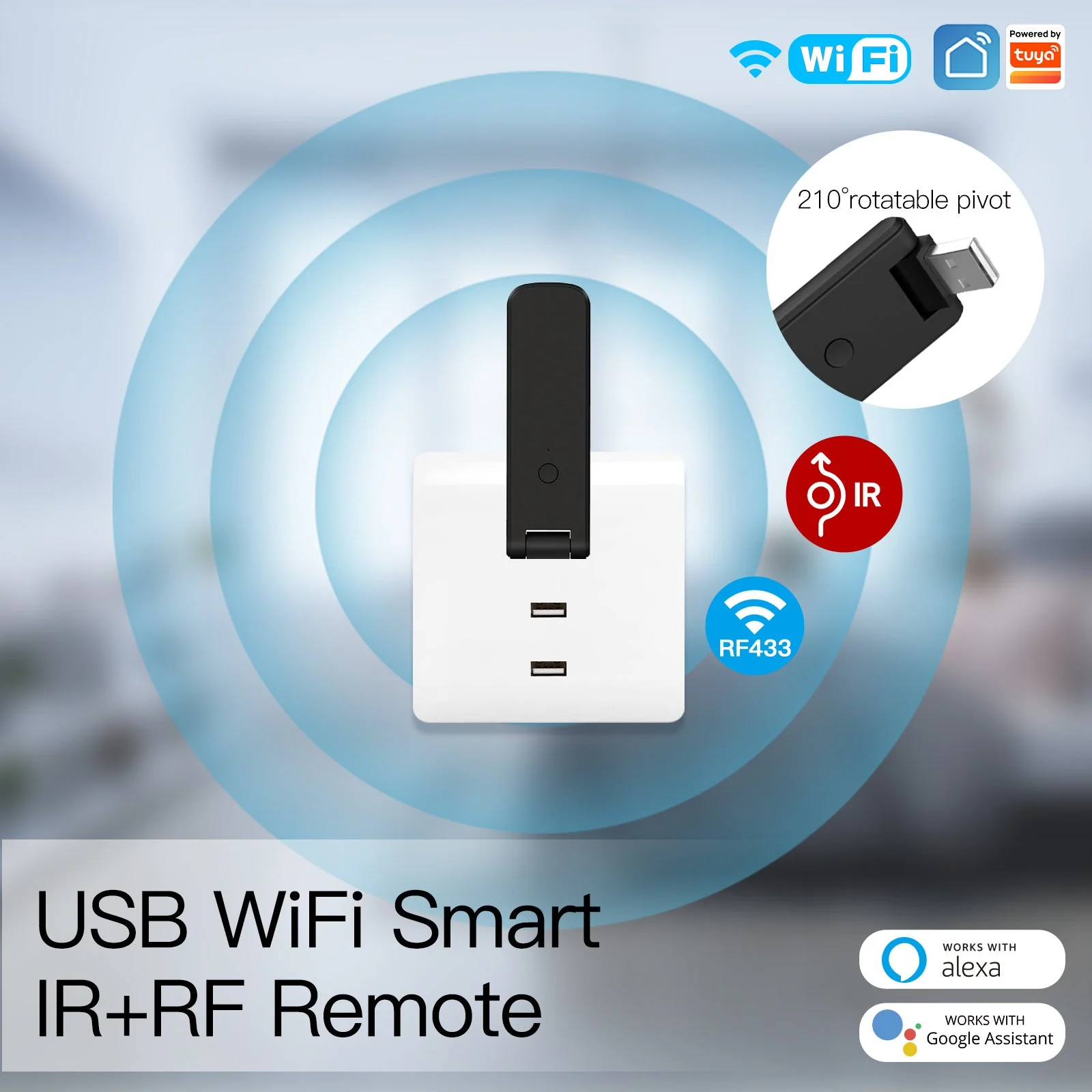 MOES WiFi USB Smart IR RF Wireless Universal Remote Controller 8