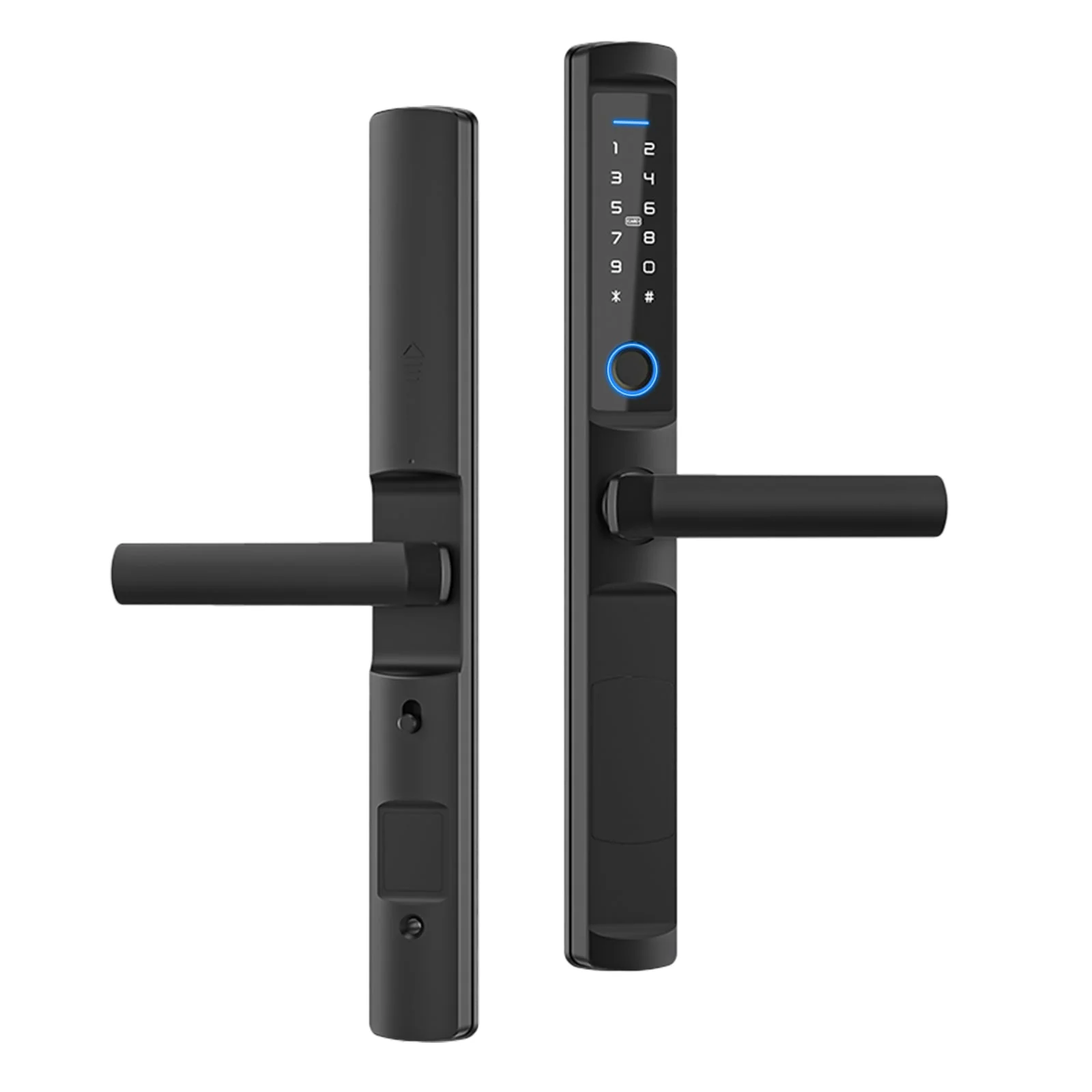 MOES WiFi Smart Narrow Side Fingerprint Coded Door Lock Remote Control Waterproof Two Handle Optional 9