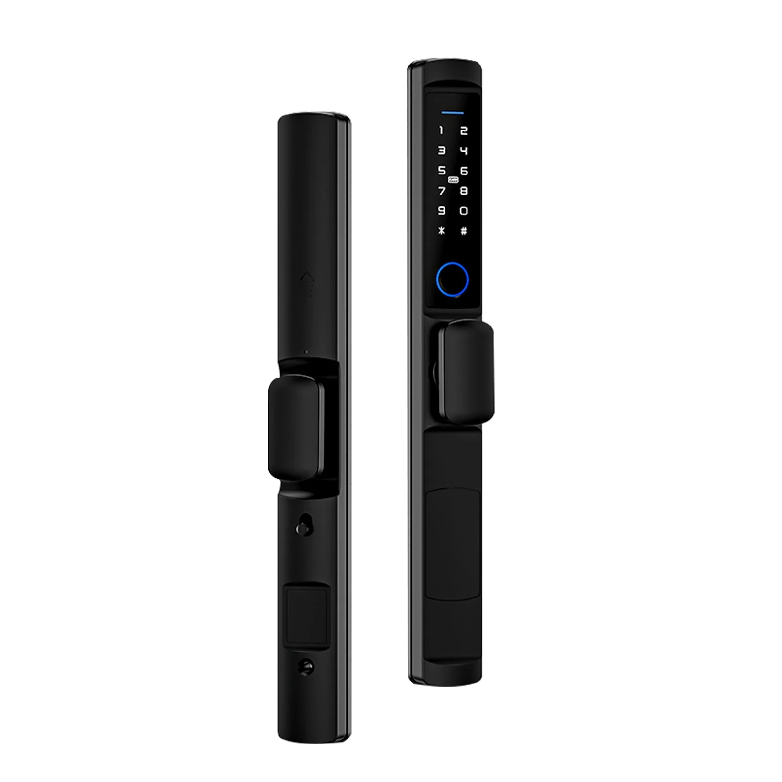 MOES WiFi Smart Narrow Side Fingerprint Coded Door Lock Remote Control Waterproof Two Handle Optional 10