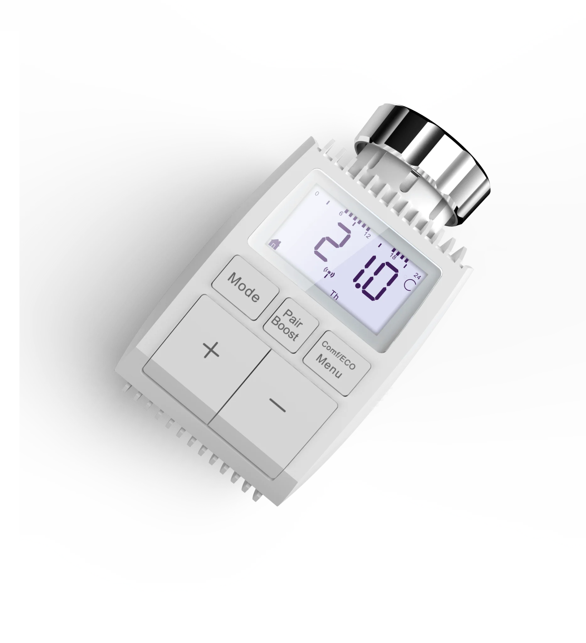 Smart Programmable Radiator Actuator Valve Tuya ZigBee3.0 Round Screen Thermostat Temperature Controller 2
