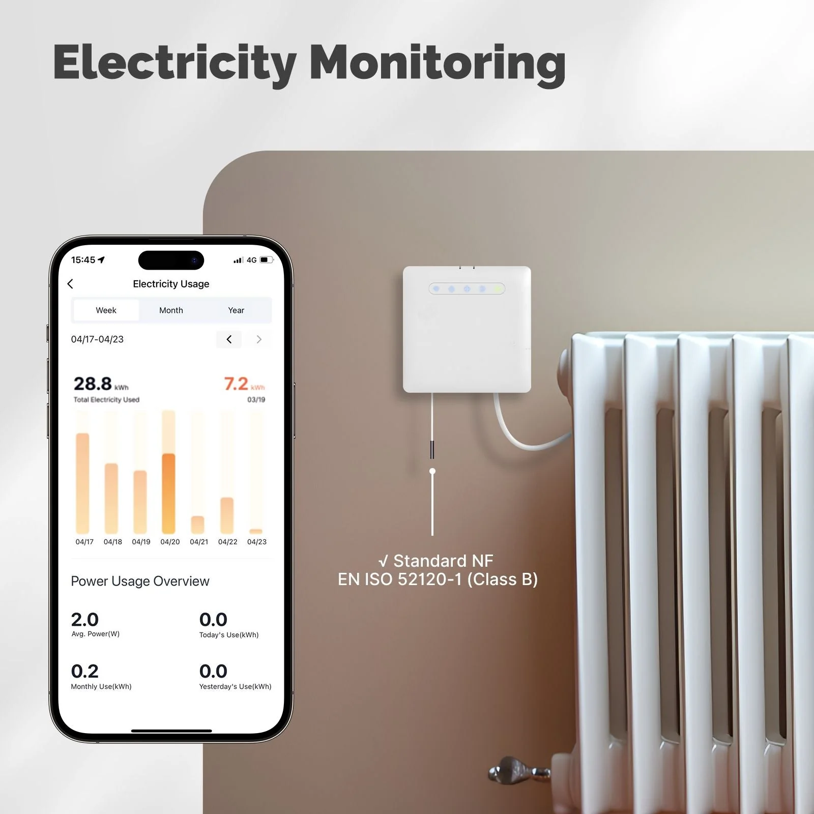 Smart Thermostat For Pilot Wire Heating Radiator Support Ecowatt Electricity Monitoring 3