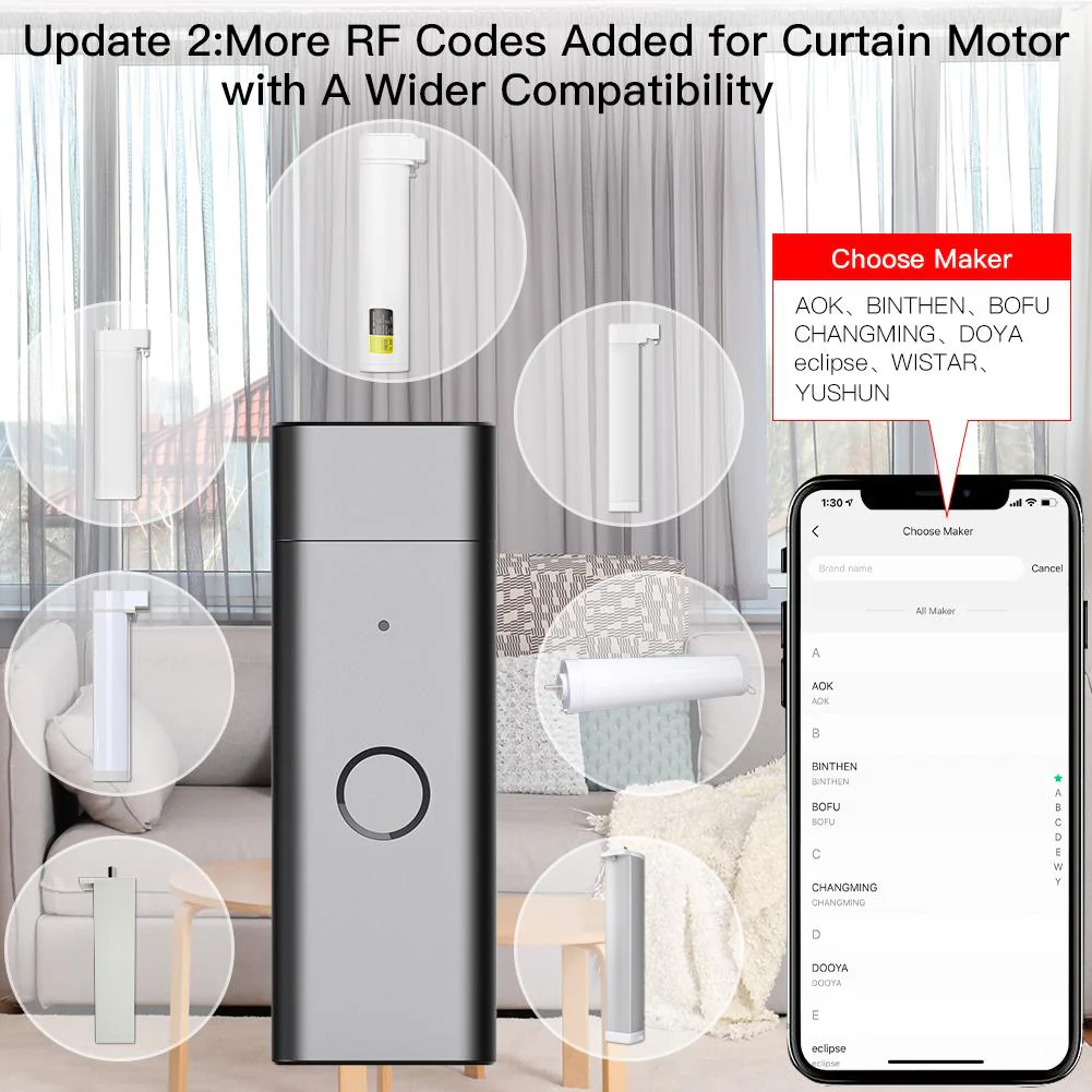 WiFi IR+RF Tuya Smart Remote Controller Wireless USB Controller for TV Fan 4