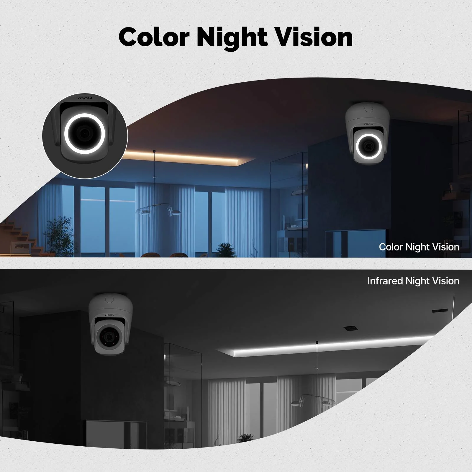 Smart WiFi Camera Indoor 3MP HD Home Monitoring Surveillace Work with Alexa Google Home 5